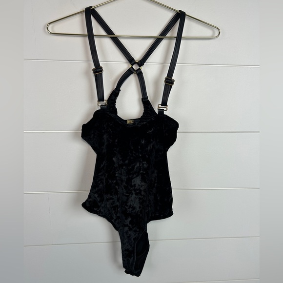 For Love & Lemons Skivvies Lula Bodysuit in Black Women’s Size Small S - Picture 6 of 13